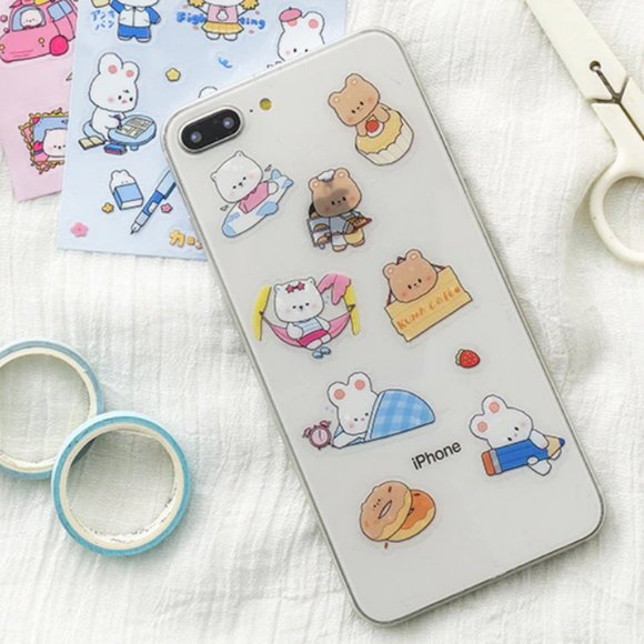 Kawaii Animal Waterproof Stickers - Picture 5 of 13